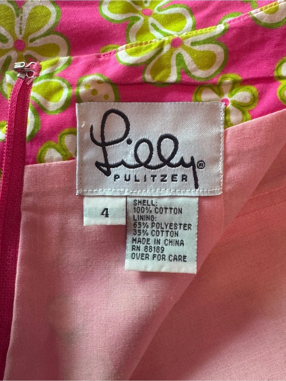 Lilly Pulitzer Hot Pink Strapless Floral Dress - Picture 3 of 3